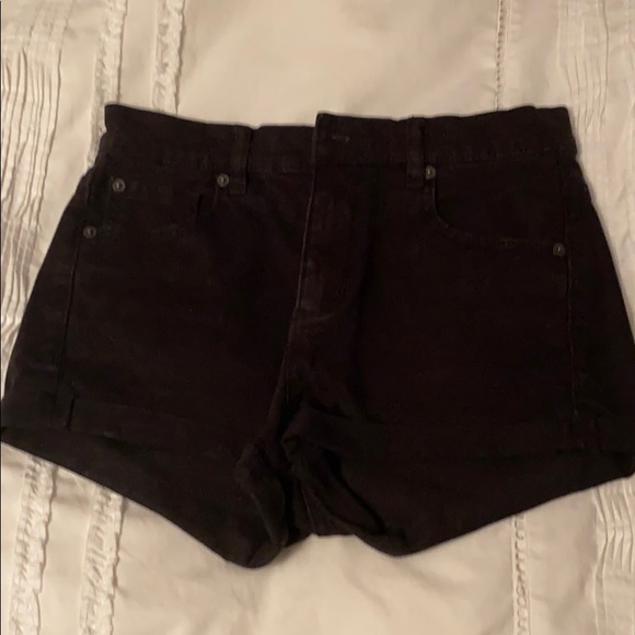 Garage High Waisted Denim Shorts - Picture 1 of 2
